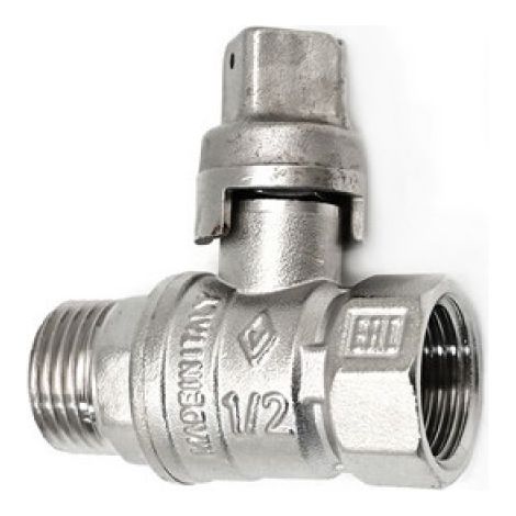 VALVOLA A SFERA MASCHIO/FEMMINA QUADRO PIOMBABILE 3/4&quot DN 20