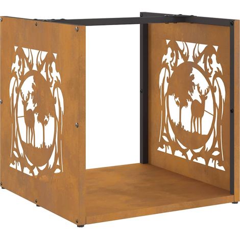 Étagères de rangement,Étagère à bois 40x40x40 cm acier résistant aux intempéries CFW50328 (1/5)