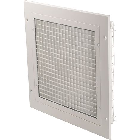 RS PRO Grille d'aération, 300 x 300mm, Aluminium Blanc ( Prix pour 1 ) (1/2)
