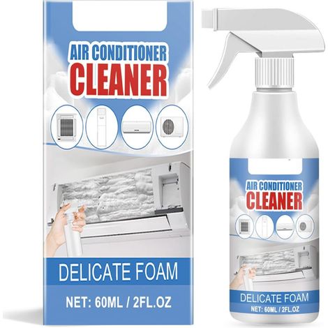 Mousse Nettoyante pour Climatiseurs,Multifonctionnel Vaporisateur de Climatiseur,60ml Air Conditioner Cleaner,Spray Nettoyant pour Climatiseur Domestique,Foam Coil Cleaner for Air Conditioner (1/5)