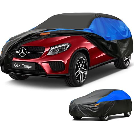 Bâche Voiture Exterieur Respirante, Compatible avec Mercedes GLE/GLE Coupe(2015-2024), Housse de Protection Voiture Extérieur, Toutes Saisons Peuvent Tout Gérer Contre Pluie Soleil Poussière.,Taille p (1/5)