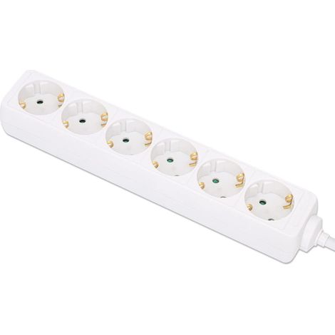 MANHATTAN 168304 PROLUNGHE E MULTIPLE 2 M 6 PRESA(E) AC INTERNO BIANCO