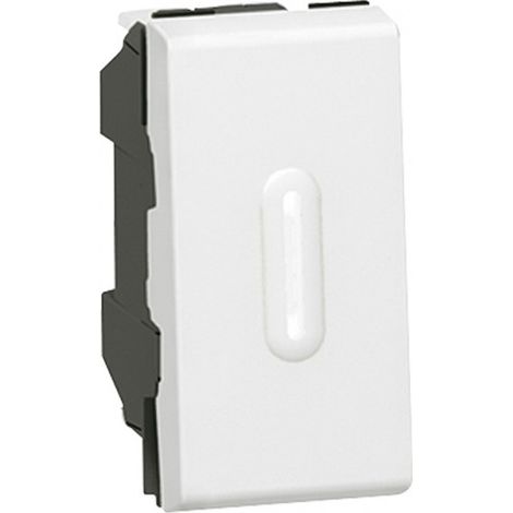 Poussoir inverseur à voyant LED 1 module Mosaic Legrand 077032