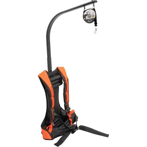 Harnais éléphant sac à dos – Confort bretelles réglables – Transfert poids hanches – Force traction 3-5 kg pour taille-haies jusqu'à 8 kg