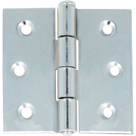 Cerniere pesanti con spina a levare in ferro zincato 65 x 65 mm. 2 pz.