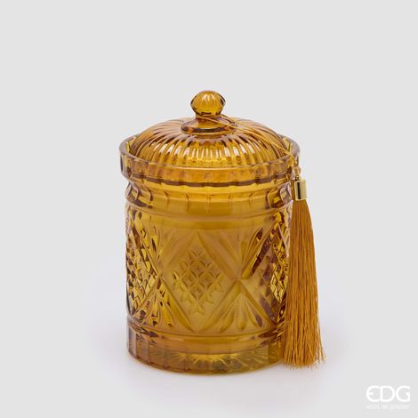 EDG Enzo De Gasperi Candela Natalizia Crystal Profumata White Musk H18 Ø12 cm – Decorazione di Natale (1/4)