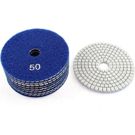 10 pièces. Électro- Handwerkzeuge Diamant Polierscheibe pour Granit Marmor Beton 50 Grit