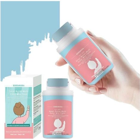 2PCS Pâte de réparation murale, rouleau manuel compact, couleur bleue, pour trous murs intérieurs (1/3)