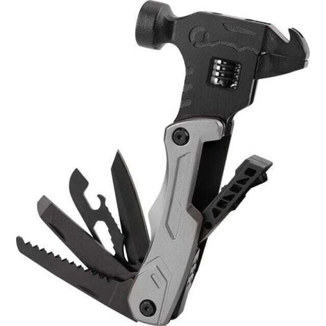 Marteau à panne multifonctionnel pour Camping en plein air, cadeau pour hommes, couteau EDC 12 en 1, tournevis, outils (1/5)