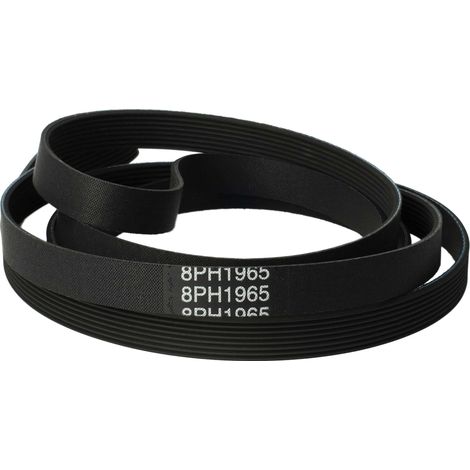 vhbw Keilriemen kompatibel mit Bosch WTWH 7591 Wäschetrockner - 196,5 cm Schwarz