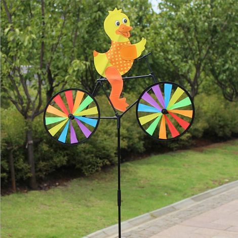 1 Moulin à vent, forme animal 3D, plastique et résine, décoration jardin, extérieur