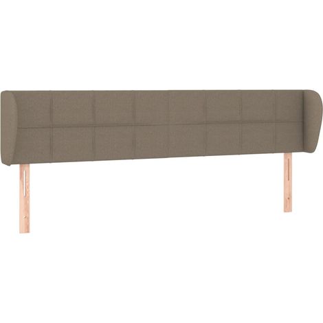 Maison Exclusive - Cabecero de tela gris taupe 183x23x78/88 cm (1/5)