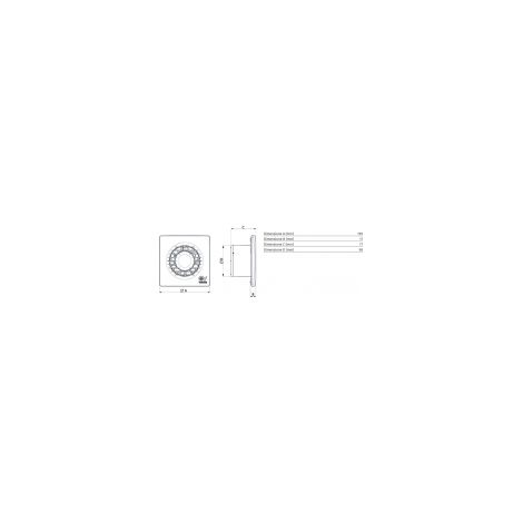 Vortice – Ventilateur axial de salle de bain 100mm – Débit 85m³/h – Protection IPX4 – Faible bruit 31dB – SKU 11123