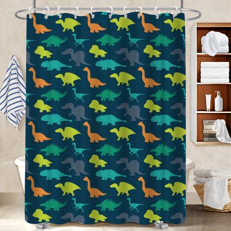 Rideau de bain imprimé polyester 180x180 lavable bâche polyester douche pour salon de coiffure (1/5)