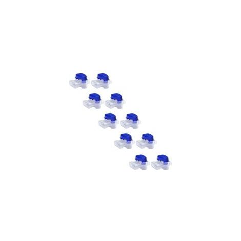 Juego de 10 conectores de cable para cortacéspedes robóticos: 10 conectores rellenos de gel para extender o reparar cables eléctricos de bajo voltaje en cortacéspedes automáticos. Resistente al agua, 