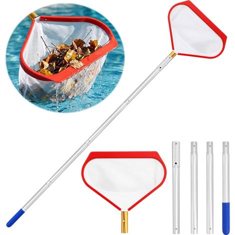Algae Net for Pond Fine Mesh Stable Aluminium with Telescopic Rod (1.4 m Long, 40 cm Width) for Ponds, Pools, Water Parks, Fountain (1/5)