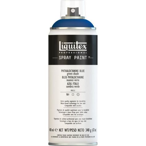 Peinture Acrylique en Aérosol - LIQUITEX - 400 ML - Bleu Phtalocyanine - Séchage Rapide - Haute Qualité (1/2)
