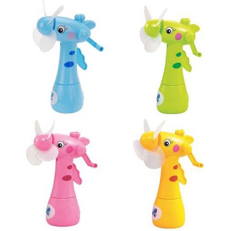 VENTILADOR PULVERIZADOR MANO ANIMAL SURTIDO