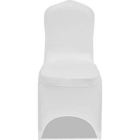 Maison Exclusive - Coprisedia in Tessuto Elasticizzato Bianco Set 50 pz