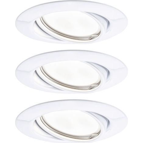 Paulmann 93422 Base Einbauleuchte 3er Set  LED GU10 15 W Weiß (1/3)