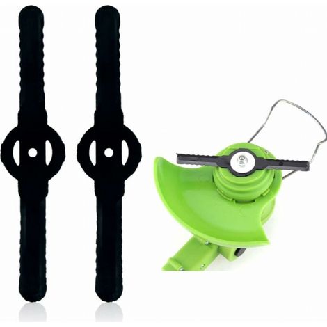 50 Pièces Lames de Rechange en Plastique, Lames pour Coupe Bordure, Lame Tondeuse, Lames de Rechange Compatible pour Coupe Bordure sans Fil (1/5)