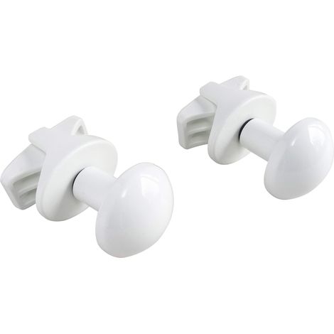 SOMATHERM FOR YOU - B21810B - O ganci per asciugamano asciutto bianco - tubo tondo per la vite