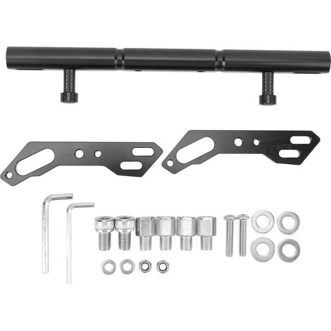 Barre transversale de guidon robuste et réglable en alliage d'aluminium CNC pour motos PCX125, PCX150 et PCX160 (noire) (1/5)