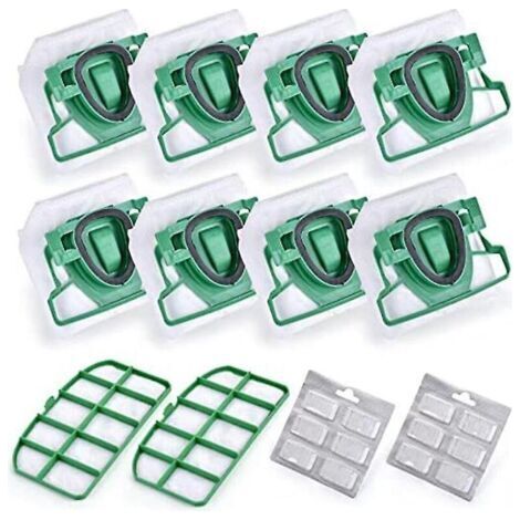 Pour Vk200 Fp200 Pièces Pour Vorwerk Kobold Aspirateur Sac Remplacement Filtre 8 Vk200 Sacs + 2 (1/3)