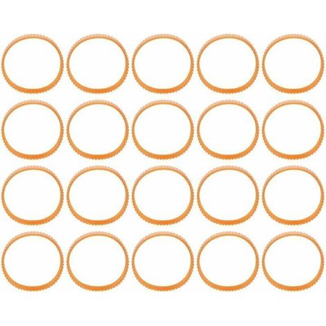 20 pièces Courroie de rabotage électrique Courroies d'entraînement de transmission en néoprène pour rabot électrique 9.4in dcirconférence - (1/4)