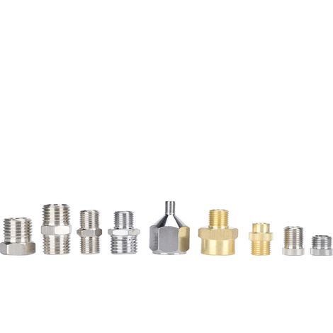 Kit de 9 connecteurs pour aérographe, accessoires adaptateurs pour pistolet à peinture et compresseur d'air A1-A9 (1/5)