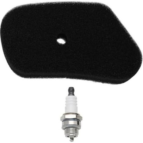 2 Rasenmäher-Luftfilter, kompatibel mit Honda GV100 HR173 HRB423 HRB535 Filterschaum + Zündkerze L7T 17211 ZG1 700 (1/5)