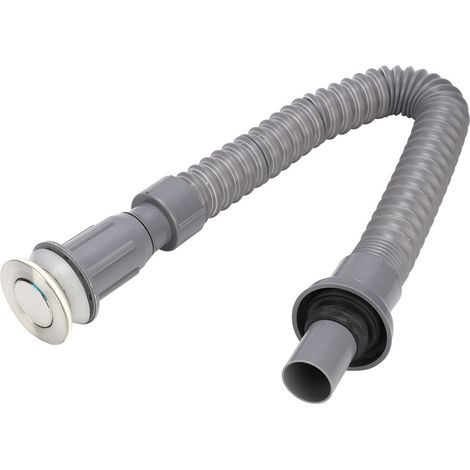 Bonde universel lavabo salle de bain, tube siphon S tuyau d'évacuation accessoire plomberie (1/4)