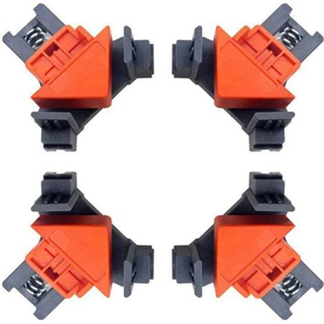 Supports de pince à cadre photo à angle droit pour outils de travail du bois (pinces à angle droit (jeu de 4)) (1/5)