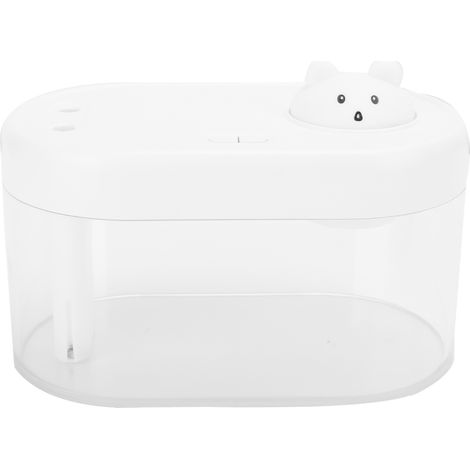 Humidificateur de bureau portable mini silencieux 1 L à double pulvérisation avec veilleuse d'ambiance pour la maison et le bureau (blanc) (1/5)