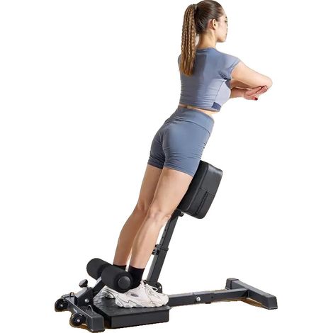 Máquina de sentadillas Sissy, estructura de acero resistente, soporta hasta 136 kg (300 lbs), plegable para un fácil almacenamiento, dimensiones: 99,4 x 55,6 x 80 cm (39,4 x 21,6 x 31,5 pulgadas), apt (1/5)