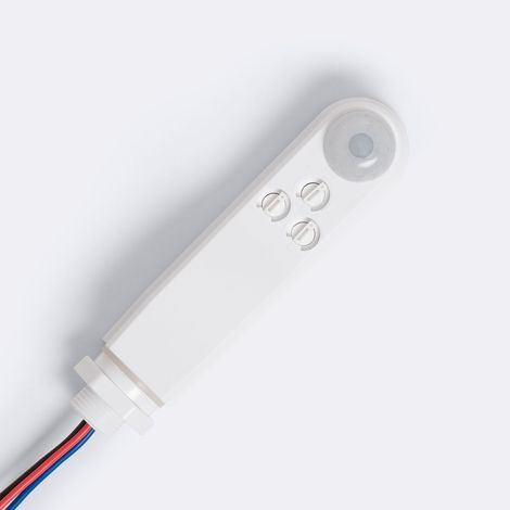 Bewegungssensor PIR mit Dämmerungssensor 360° für Oberfläche Außenbereich IP65 mit Fernbedienung Weiß