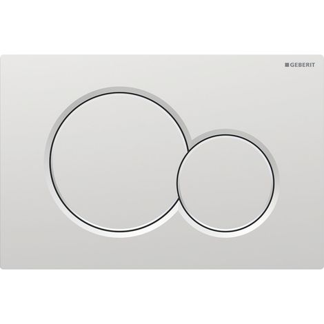 Geberit Sigma01 Betätigungsplatte für 2-Mengen-Spülung: matt verchromt, Easy-to-clean-Beschichtung (115.770.JQ.5)