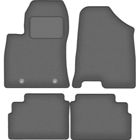 Alfombrillas de terciopelo color grafito para Hyundai Kona II crossover (2022-). (1/5)