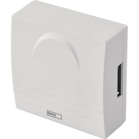 EMOS Campanello porta classica a 2 fili Gong bianco 1 melodia Ding-Dong volume 85dB cablato montaggio a parete quadrato 230V (1/5)