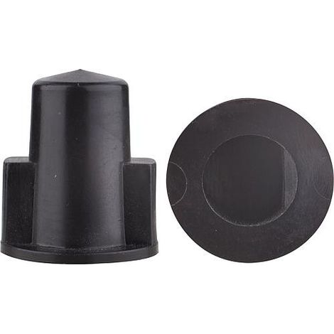Accouplement 1 meplat 8 mm noir