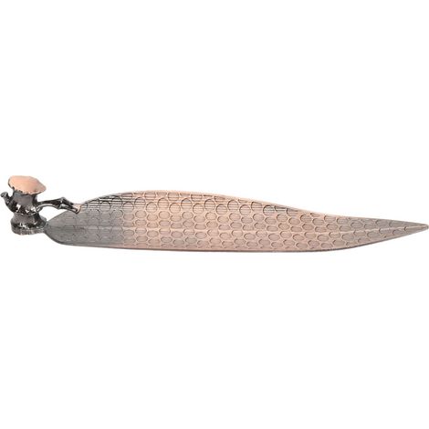 Schneckenförmiges Räuchergefäß-Set, Räuchergefäß mit Blatt- und Tiermotiven, aus hochwertiger Legierung mit realistischer Textur, flaches Bodendesign, geeignet für Büro- und Wohnräume.