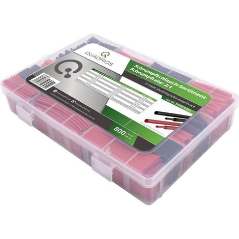 Quadrios Fundas Termoretráctiles Premium negras y rojas