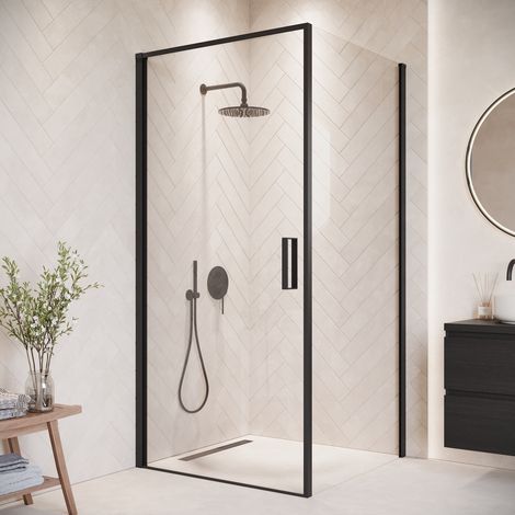 Badplaats Cabine de Douche Alava - 80 x 80 x 190 cm - Noir (1/5)