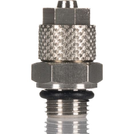 Adaptateur droit fileté hydraulique RS PRO vers Enfichable 6 mm G 1/8 Mâle ( Prix pour Paquet de 5 ) (1/3)