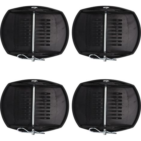 Ensemble de 4 patins de levage pour roues, supports de pieds et butées de nivellement, cales d'équilibrage auxiliaires pour camping-car, caravane ou remorque. (1/5)