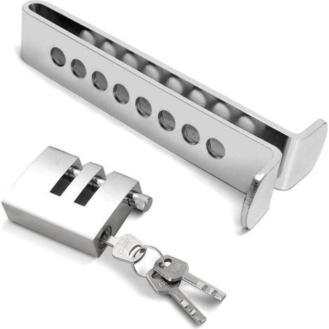 Bloqueo antirrobo universal para freno y embrague de coches con 3 llaves，dispositivo de seguridad portátil de acero inoxidable para automóviles (1/5)