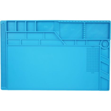 Tapis de travail en Silicone à isolation magnétique, tapis de réparation de soudure résistant à la chaleur, coussin d'isolation thermique (1/4)
