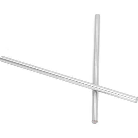 Hochpräzise, 8 mm verchromte Linearführungsstange aus Stahl, zylindrische Führungswelle für 3D-Drucker, 2er-Pack, Länge 400 mm / 15,7 Zoll (1/5)