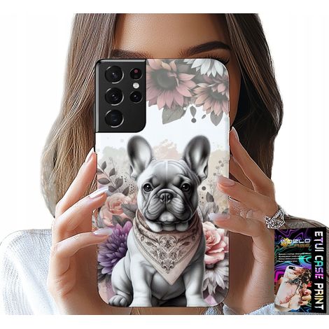 Custodia per Samsung Galaxy S21 Ultra - bulldog bulldog cani razze canine retro (1/5)