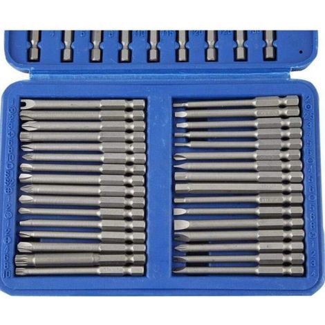 Coffret d'embouts de tournevis électriques - - 50 pièces - Embouts cruciformes - Embouts plats - Embouts Torx (1/5)